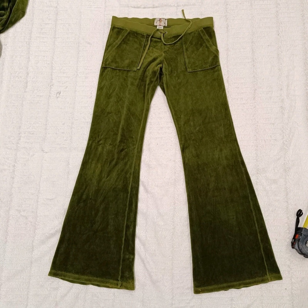 Vintage Juicy Couture Tracksuit Matching Set XL Medium Jacket Pants Pockets Y2k - Picture 3 of 16